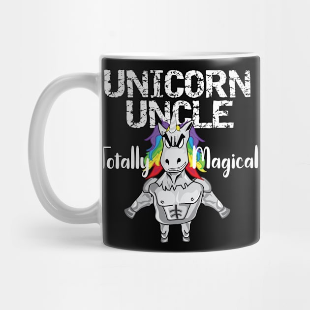 Unicorn Uncle Totally Magical Funny New Uncle Gift by MisterMash